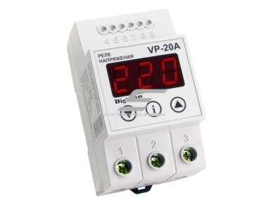 Modulinė | skaitmeninė įtampos kontrolės relė | 1F | 25A | DIN | DigiTop | VP-25A Modulinė | skaitmeninė įtampos kontrolės relė | 1F | 25A | DIN | DigiTop | VP-25A