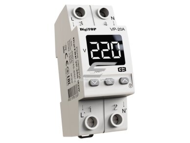 Modulinė | skaitmeninė įtampos kontrolės relė | 1F | 20A | DIN | DigiTOP | G3W | VP-20A | 4820118381640 Modulinė | skaitmeninė įtampos kontrolės relė | 1F | 20A | DIN | DigiTOP | G3W | VP-20A | 4820118381640