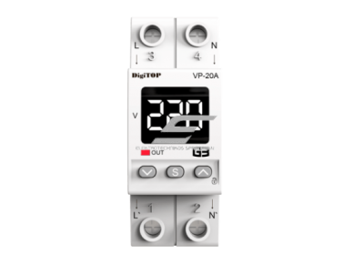 Modulinė | skaitmeninė įtampos kontrolės relė | 1F | 20A | DIN | DigiTOP | G3W | VP-20A | 4820118381640 1 Modulinė | skaitmeninė įtampos kontrolės relė | 1F | 20A | DIN | DigiTOP | G3W | VP-20A | 4820118381640 1