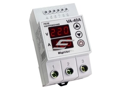 Modulinė | skaitmeninė įtampos kontrolės relė | 1F | 40A | DIN | DigiTop | VA-40A Modulinė | skaitmeninė įtampos kontrolės relė | 1F | 40A | DIN | DigiTop | VA-40A