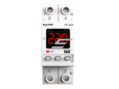 Modulinė | skaitmeninė įtampos kontrolės relė | 1F | 32A | DIN | DigiTOP | G3R | VP-32A | 4820118381497 1