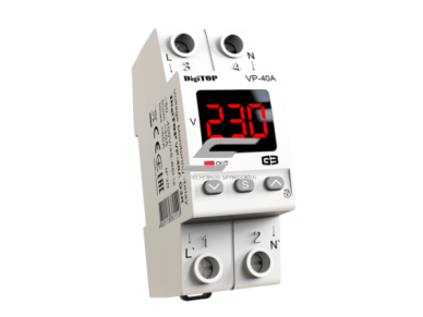 Modulinė | skaitmeninė įtampos kontrolės relė | 1F | 40A | DIN | DigiTOP | G3R | VP-40A | 4820118381510 Modulinė | skaitmeninė įtampos kontrolės relė | 1F | 40A | DIN | DigiTOP | G3R | VP-40A | 4820118381510