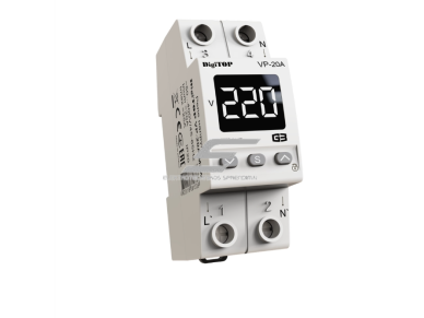 Modulinė | skaitmeninė įtampos kontrolės relė | 1F | 32A | DIN | DigiTop | M2W | VP-32A Modulinė | skaitmeninė įtampos kontrolės relė | 1F | 32A | DIN | DigiTop | M2W | VP-32A
