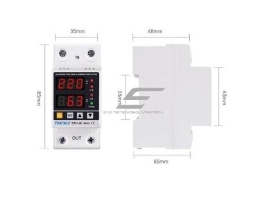 Modulinė | skaitmeninė įtampos ir srovės kontrolės apsaugos relė | 1F | 40A | 230V | DIN | ETVPS1-40C 3 Modulinė | skaitmeninė įtampos ir srovės kontrolės apsaugos relė | 1F | 40A | 230V | DIN | ETVPS1-40C 3