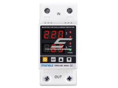 Modulinė | skaitmeninė įtampos ir srovės kontrolės apsaugos relė | 1F | 40A | 230V | DIN | ETVPS1-40C Modulinė | skaitmeninė įtampos ir srovės kontrolės apsaugos relė | 1F | 40A | 230V | DIN | ETVPS1-40C