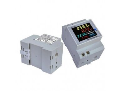 Modulinis | skaitmeninis | multifunkcinis elektros energijos skaitiklis | įtampos | srovės | dažnio matuoklis | 0-100A | 80-450VAC | 0-99999KWh | DIN 1