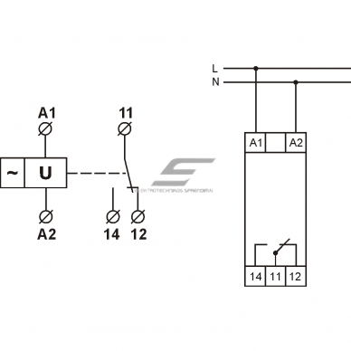 Modular voltage control relay | 1-phase | 8A | 230VAC | DIN | Promfactor Baltic FRV11 2 Modular voltage control relay | 1-phase | 8A | 230VAC | DIN | Promfactor Baltic FRV11 2