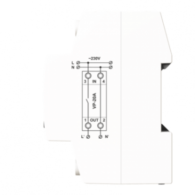 Modulaarne digitaalse pingekontrolli relee | 1 faas | 20A | VP-20A G3W DigiTOP 2 Modulaarne digitaalse pingekontrolli relee | 1 faas | 20A | VP-20A G3W DigiTOP 2
