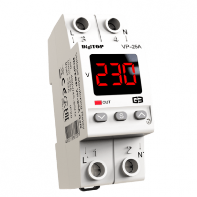 Modulārs | Digitālais sprieguma kontroles relejs | 1 fāze | 25A | VP-25A G3R DigiTOP Modulārs | Digitālais sprieguma kontroles relejs | 1 fāze | 25A | VP-25A G3R DigiTOP