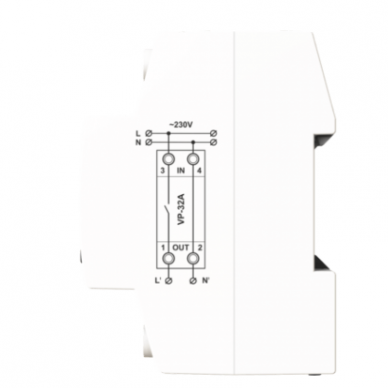 Modulārs | Digitālais sprieguma kontroles relejs | 1 fāze | 32A | VP-32A G3R DigiTOP 2