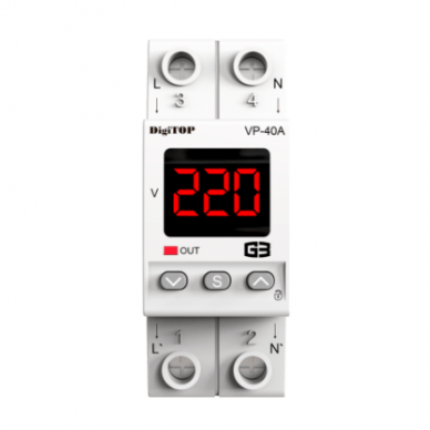 Modulārs | Digitālais sprieguma kontroles relejs | 1 fāze | 40A | VP-40A G3R DigiTOP 1 Modulārs | Digitālais sprieguma kontroles relejs | 1 fāze | 40A | VP-40A G3R DigiTOP 1
