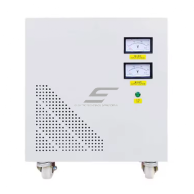 Ühefaasiline automaatne pingestabilisaator (servo) | elektripinge reguleerimine | 15 kVA | 220 V AC | digitaalne ekraan | KEAO BK seeria