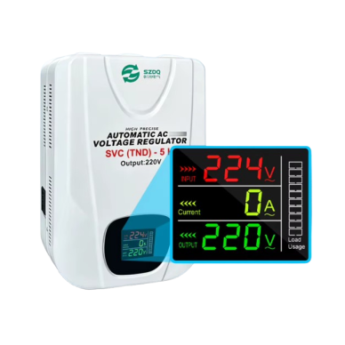 Digital | Automatic Voltage Stabilizer for Electrical Network | 1P | 1kVA | 160-260VAC | 230V 1 Digital | Automatic Voltage Stabilizer for Electrical Network | 1P | 1kVA | 160-260VAC | 230V 1