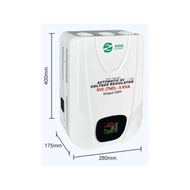 Digital | Automatic Voltage Stabilizer for Electrical Network | 1P | 2kVA | 160-260VAC | 230V 2 Digital | Automatic Voltage Stabilizer for Electrical Network | 1P | 2kVA | 160-260VAC | 230V 2