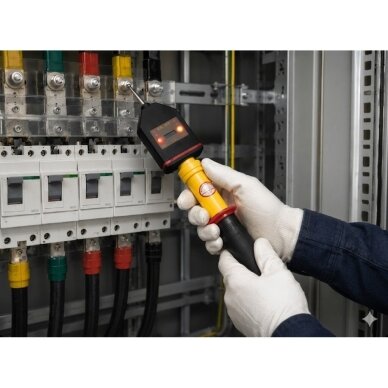 Pingeindikaator (tester) | 0.4kV | 230/400V võrkudele | käsitsi elektroskoop | integreeritud vahelduvvoolugeneraatoriga 3