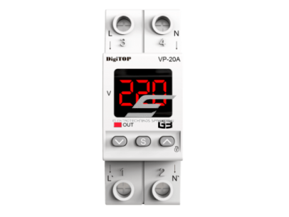 Modulinė | skaitmeninė įtampos kontrolės relė | 1F | 20A | DIN | DigiTOP | G3R | VP-20A 1 Modulinė | skaitmeninė įtampos kontrolės relė | 1F | 20A | DIN | DigiTOP | G3R | VP-20A 1