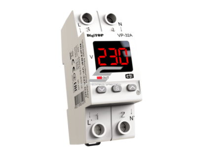 Modulinė | skaitmeninė įtampos kontrolės relė | 1F | 32A | DIN | DigiTOP | G3R | VP-32A | 4820118381497 Modulinė | skaitmeninė įtampos kontrolės relė | 1F | 32A | DIN | DigiTOP | G3R | VP-32A | 4820118381497