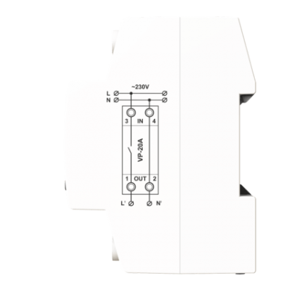Modulaarne digitaalse pingekontrolli relee | 1 faas | 20A | VP-20A G3W DigiTOP 2 Modulaarne digitaalse pingekontrolli relee | 1 faas | 20A | VP-20A G3W DigiTOP 2