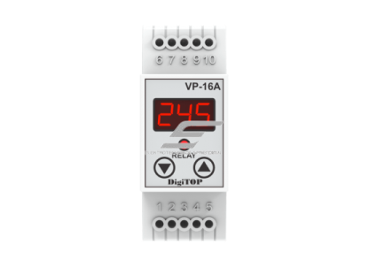 Modulinė | skaitmeninė įtampos kontrolės relė | 1F | 16A | DIN | DigiTOP | VP-16A 1 Modulinė | skaitmeninė įtampos kontrolės relė | 1F | 16A | DIN | DigiTOP | VP-16A 1