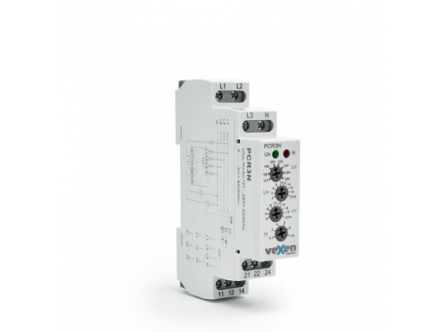 Modulinė įtampos kontrolės relė | 3F | 10A | 230VAC | mechaninė | DIN | VEXEN | PCR3N Modulinė įtampos kontrolės relė | 3F | 10A | 230VAC | mechaninė | DIN | VEXEN | PCR3N