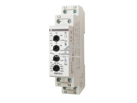 Modulinė įtampos kontrolės ir fazių sekos apsaugos relė su automatiniu disbalanso aptikimu | 3F | 8A | 3x220-480VAC | mechaninė | DIN | IP20 | Promfactor Baltic | FRV13 2 | 4772151003204
