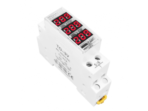 Modulinė | skaitmeninė įtampos rėlė | 3F | AC 40-500V | 230V | 380V | DIN | Tomzn Modulinė | skaitmeninė įtampos rėlė | 3F | AC 40-500V | 230V | 380V | DIN | Tomzn