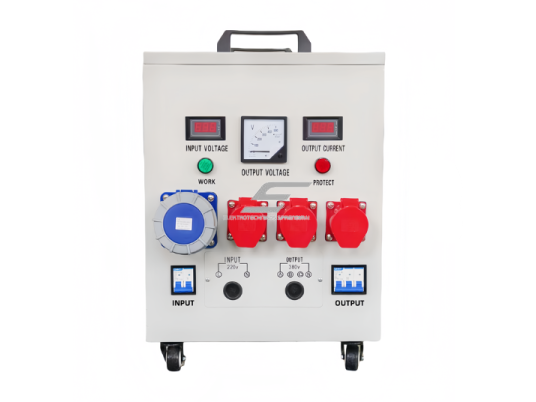 Įtampos keitiklis-transformatorius iš vienfazės į trifazę įtampą (iš 220V į 380V) | 30kVA | 50/60 Hz | 98% efektyvumas Įtampos keitiklis-transformatorius iš vienfazės į trifazę įtampą (iš 220V į 380V) | 30kVA | 50/60 Hz | 98% efektyvumas