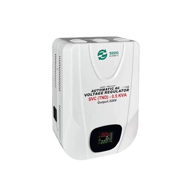 Digital | Automatic Voltage Stabilizer for Electrical Network | 1P | 0.5kVA | 160-260VAC | 230V Digital | Automatic Voltage Stabilizer for Electrical Network | 1P | 0.5kVA | 160-260VAC | 230V