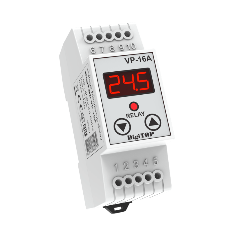 Modular | digital voltage control relay | 1P | 16A | VP-16A DigiTOP Modular | digital voltage control relay | 1P | 16A | VP-16A DigiTOP