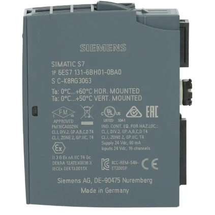 Digitālais ieejas modulis | 16 ieejas | 24VDC | PNP | 6ES7131-6BH01-0BA0 Siemens 2 Digitālais ieejas modulis | 16 ieejas | 24VDC | PNP | 6ES7131-6BH01-0BA0 Siemens 2