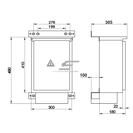 Ühefaasiline | pealüliti elektrienergia arvestikapp | 1 arvestile | 410x300x180 mm | pinnapealne | tsingitud teras | IP44 1 Ühefaasiline | pealüliti elektrienergia arvestikapp | 1 arvestile | 410x300x180 mm | pinnapealne | tsingitud teras | IP44 1