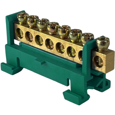 Zemējuma spailis | 8x16mm² | sadales kārbai uz DIN sliedes | zaļš | Promfactor Baltic F608G Zemējuma spailis | 8x16mm² | sadales kārbai uz DIN sliedes | zaļš | Promfactor Baltic F608G