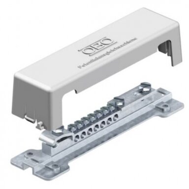 Potenciālu izlīdzināšanas kopne ar vāku | 7x25 mm² + Rd 8–10 + FL30 | 100 kA | OBO Bettermann | 5015073 1809 Potenciālu izlīdzināšanas kopne ar vāku | 7x25 mm² + Rd 8–10 + FL30 | 100 kA | OBO Bettermann | 5015073 1809