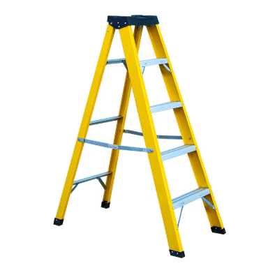 Insulated telescopic ladder | for electrical maintenance work | 2,7m | 150 kg | yellow Insulated telescopic ladder | for electrical maintenance work | 2,7m | 150 kg | yellow
