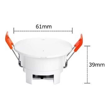 Gudrs kustības | klātbūtnes sensors | detektors | iebūvējams | 230V | 120° | 9m | Tuya Zigbee 2
