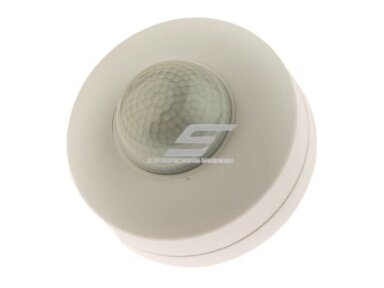 Judesio jutiklis | daviklis | 1200W | 110-240V | 48x36x20,5mm | 360° | 16m | IP20 | baltas | virštinkinis | 4919041465524 Judesio jutiklis | daviklis | 1200W | 110-240V | 48x36x20,5mm | 360° | 16m | IP20 | baltas | virštinkinis | 4919041465524