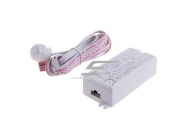 Judesio jutiklis | daviklis su valdikliu | PIR | 500W | 230V | 77x35x21mm | 6m | IP20 | baltas | įleidžiamas | WYL-PIR-GD500-01 | 5900652147557