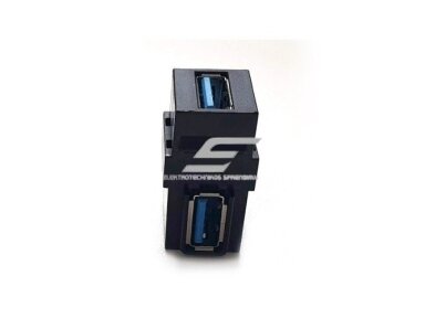 Modulinė jungtis | įmontuojama | 1xUSB-A | 90° | keystone tipo | juoda | Bachmann | SA.PO.USB Modulinė jungtis | įmontuojama | 1xUSB-A | 90° | keystone tipo | juoda | Bachmann | SA.PO.USB