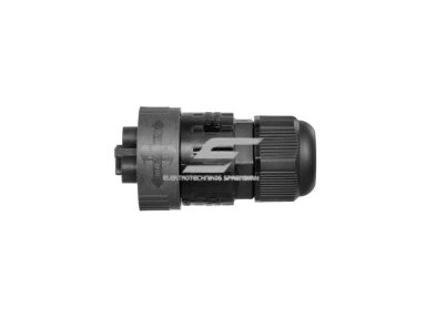 Jungtis | kištukas elektros kabeliams-laidams WP5/M | 0.5-1.5mm2 | 4P+PE | hermetinė IP68 Jungtis | kištukas elektros kabeliams-laidams WP5/M | 0.5-1.5mm2 | 4P+PE | hermetinė IP68