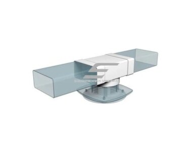 Jungtis ortakiui T formos trišakis | apvaliems ir kvadratiniams ortakiams sujungti | D100 | 110x55mm | baltas | plastikinis | 511AK10T Jungtis ortakiui T formos trišakis | apvaliems ir kvadratiniams ortakiams sujungti | D100 | 110x55mm | baltas | plastikinis | 511AK10T