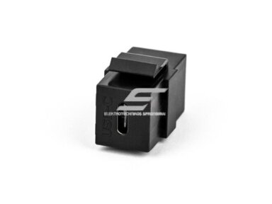 Modulinė jungtis | įmontuojama | 1xUSB-C | tiesi | DATA | keystone tipo | juoda | Bachmann | SA.PO.ST.USBC Modulinė jungtis | įmontuojama | 1xUSB-C | tiesi | DATA | keystone tipo | juoda | Bachmann | SA.PO.ST.USBC