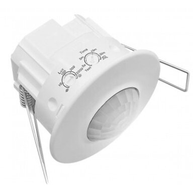 Датчик движения | положения | сенсор | встраиваемый | 2000W | 230V | 360° | IP44 | PF-360-10-1BWi Vexen