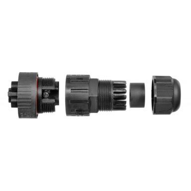 Savienotājs | spraudnis kabeļiem-vadiem WP3/M | 0.5–2.5mm² | 2P+PE | hermētisks IP68 Savienotājs | spraudnis kabeļiem-vadiem WP3/M | 0.5–2.5mm² | 2P+PE | hermētisks IP68