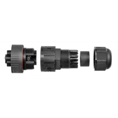 Connector | plug for cables WP5/M | 0.5–1.5mm² | 4P+PE | sealed IP68 Connector | plug for cables WP5/M | 0.5–1.5mm² | 4P+PE | sealed IP68