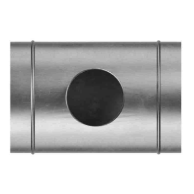 T-shaped duct connector | tee fitting | for ventilation systems | D315/160 | silver | galvanized steel T-shaped duct connector | tee fitting | for ventilation systems | D315/160 | silver | galvanized steel