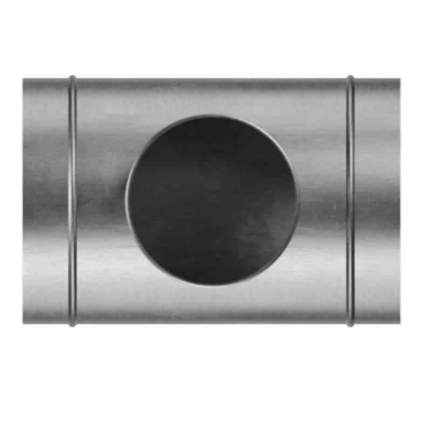 T-shaped duct connector | tee fitting | for ventilation systems | D315/250 | silver | galvanized steel T-shaped duct connector | tee fitting | for ventilation systems | D315/250 | silver | galvanized steel