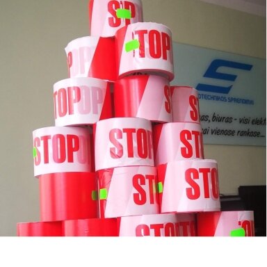 Hoiatuslint „STOP“ | 75mm | punane/valge | 4773005409074 Hoiatuslint „STOP“ | 75mm | punane/valge | 4773005409074