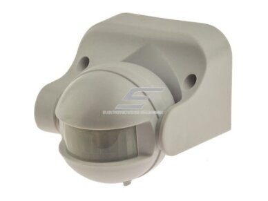 Judesio jutiklis | daviklis | 1200W | 110-240V | 48,5x41x22,5mm | 180° | 2-12m | IP44 | baltas | virštinkinis | 4779041465487 Judesio jutiklis | daviklis | 1200W | 110-240V | 48,5x41x22,5mm | 180° | 2-12m | IP44 | baltas | virštinkinis | 4779041465487