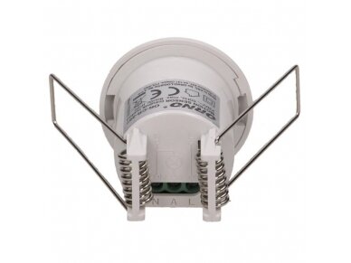 Judesio | būvio jutiklis | daviklis | 300W | 230V | 40x66,5mm | 360° | 6m | IP20 | baltas | potinkinis | Orno | OR-CR-257 | 5900378650256 3