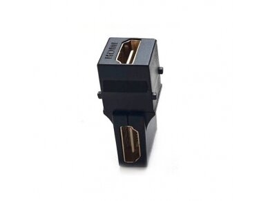 Modulinė jungtis | įmontuojama | 1xHDMI | 90° | keystone tipo | juoda | Bachmann | SA.PO.HDMI Modulinė jungtis | įmontuojama | 1xHDMI | 90° | keystone tipo | juoda | Bachmann | SA.PO.HDMI